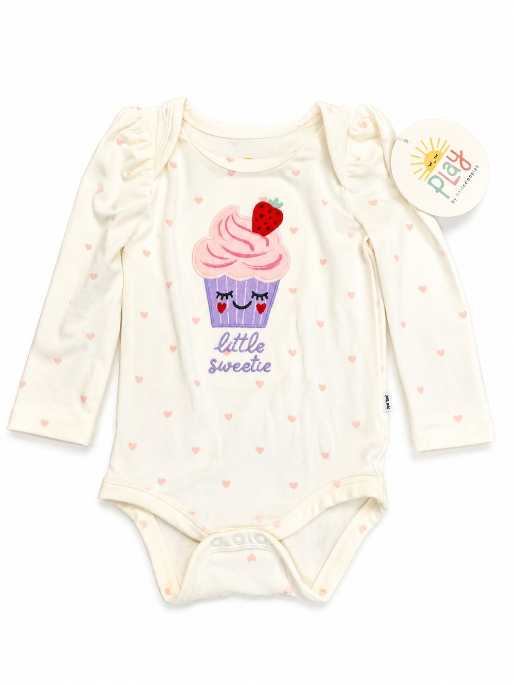 Little Sleepies 0-3m sweetie puff sleeve 0547 Bodysuit Bamboo viscose buttery